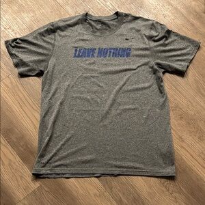 Nike Gray Short Sleeve Tee with Bold Logo